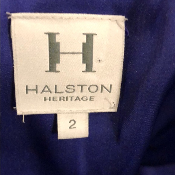 Halston purple cocktail dress size2 - Picture 2 of 3